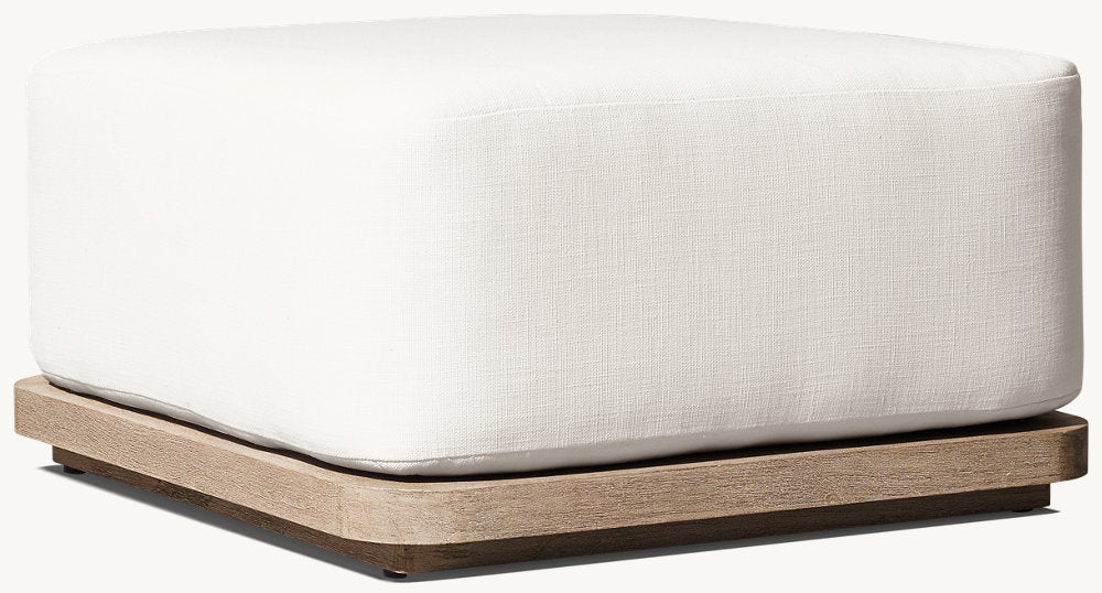 RH Prado Teak Ottoman