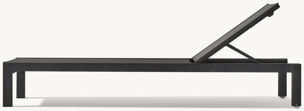 RH Aegean Teak & Mesh Stacking Chaise