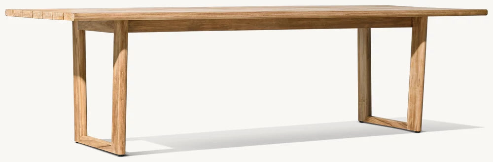 RH Mesa Teak Rectangular Dining Table
