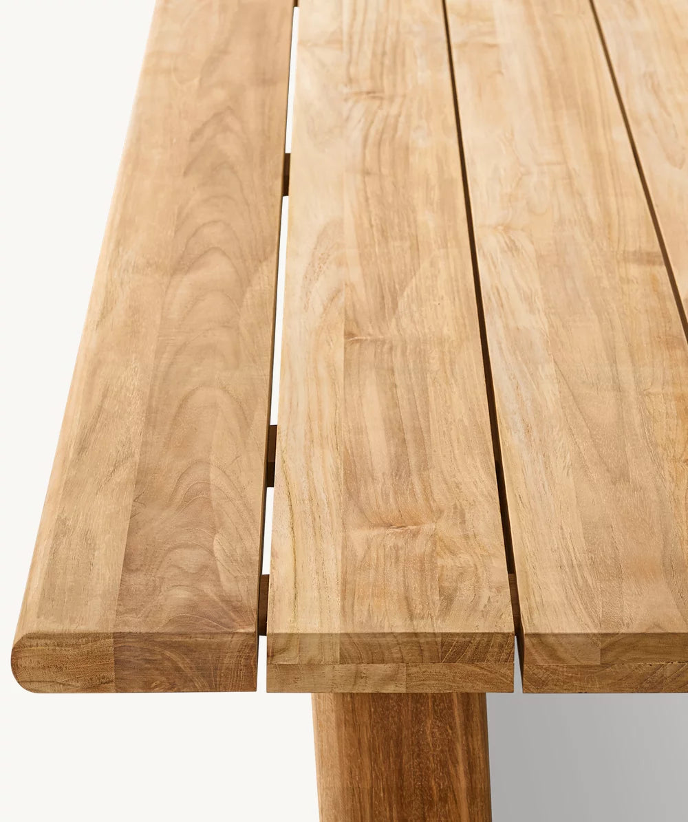 RH Mesa Teak Rectangular Dining Table