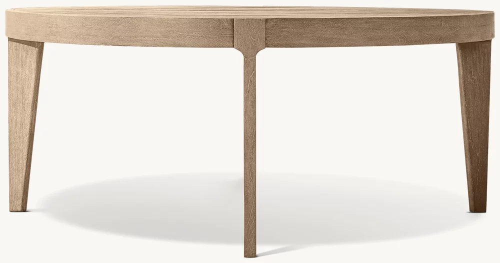RH Malta Teak Round Dining Table