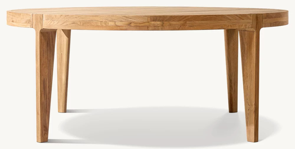 RH Malta Teak Round Dining Table