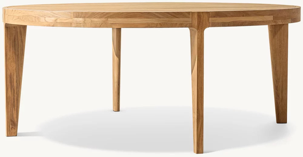 RH Malta Teak Round Dining Table