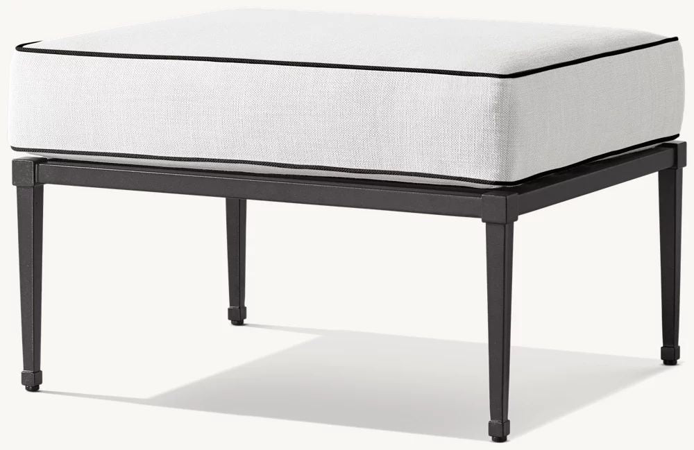RH Trousdale Cast Aluminum Ottoman