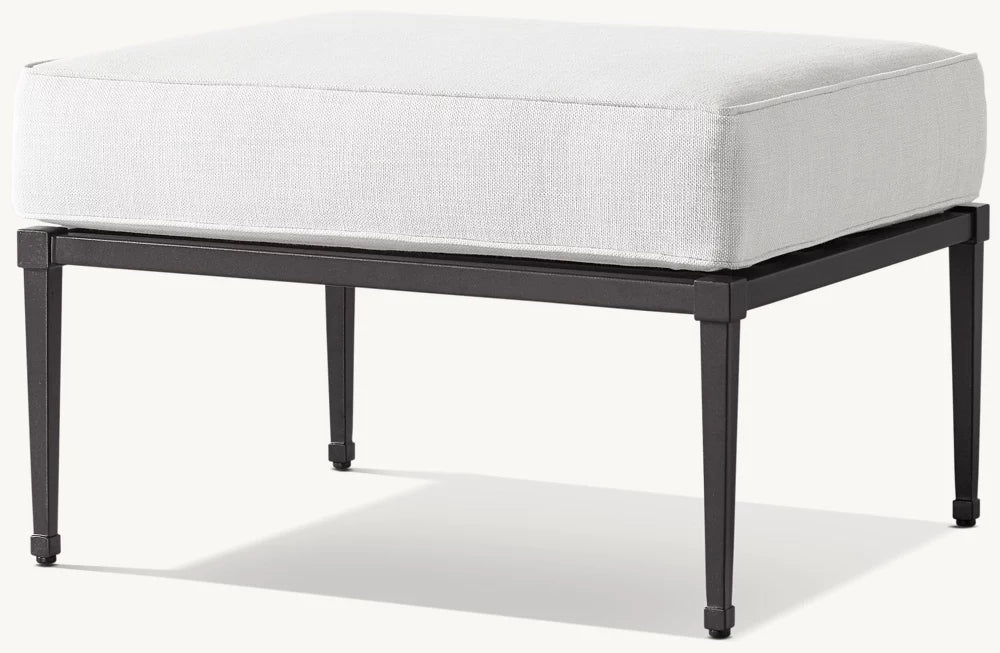 RH Trousdale Cast Aluminum Ottoman