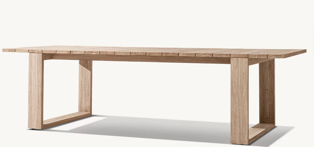 RH Bahia Teak Rectangular Dining Table