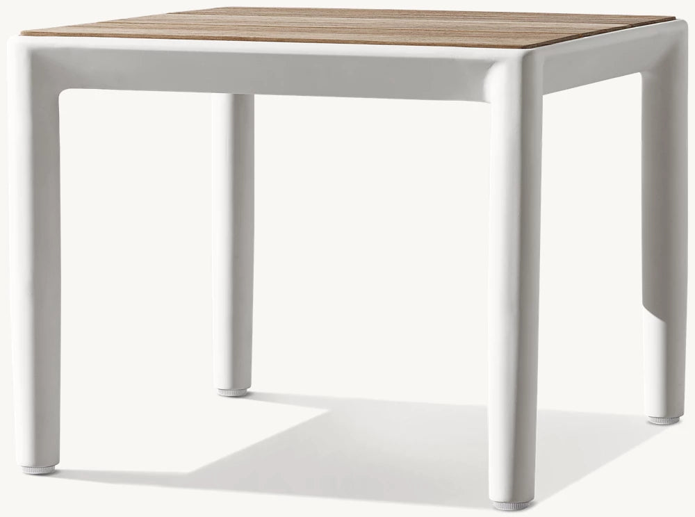 RH Marino Aluminum Square Side Table