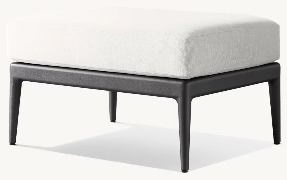 RH Laurel Ottoman