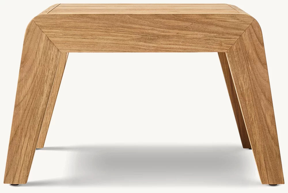 RH Avila Teak Square Side Table