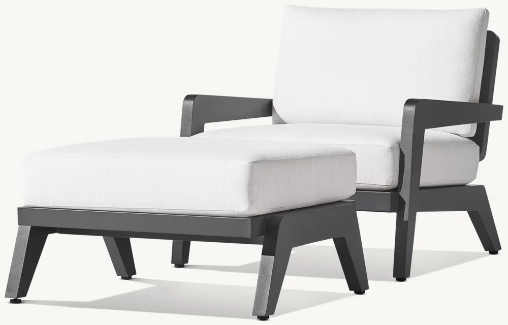 RH Avila Aluminum Ottoman