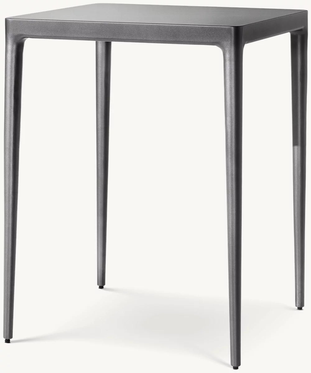 RH Laurel Aluminum Bar Table