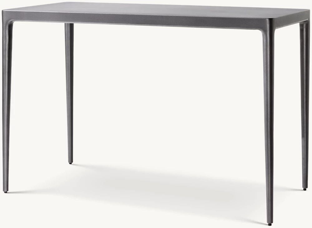 RH Laurel Aluminum Bar Table