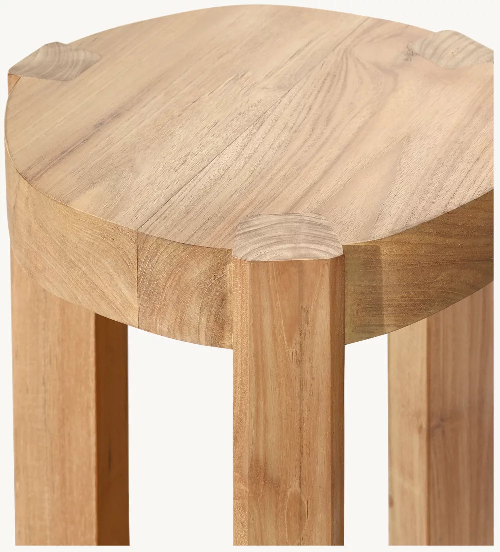 RH Java Teak Tripod Side Table