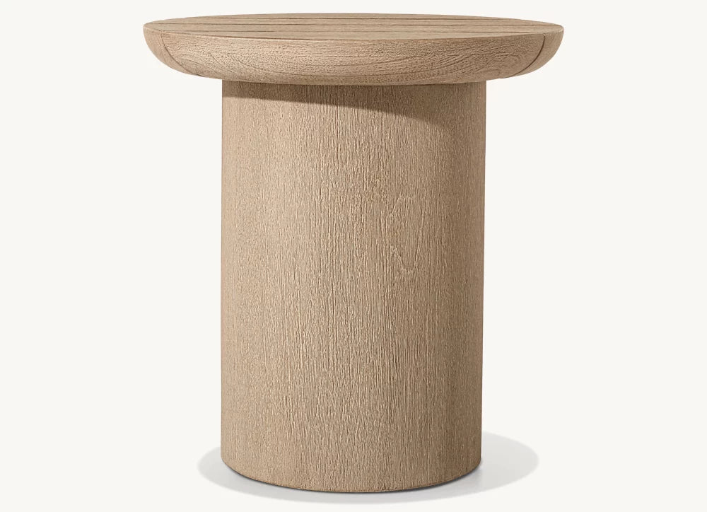 RH Oslo Teak Side Table