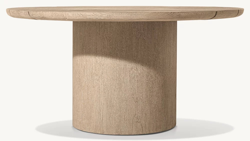 RH Oslo Teak Round Dining Table