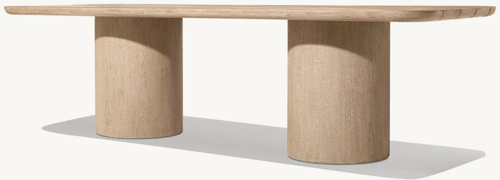 RH Oslo Teak Rectangular Dining Table