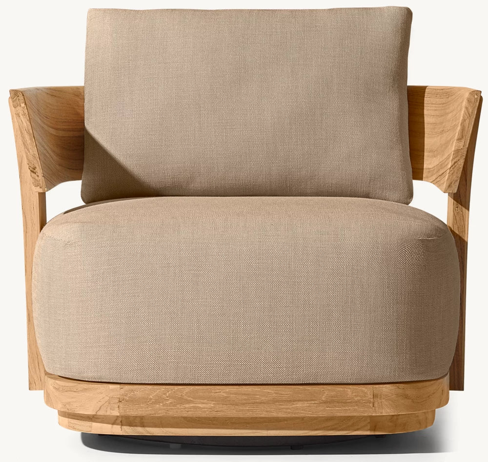 RH Solaro Teak Lounge Chair