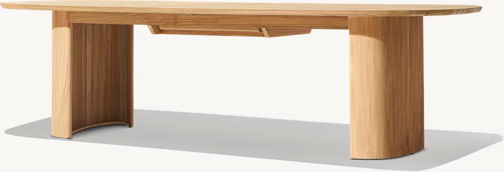 RH Solaro Teak Rectangular Dining Table