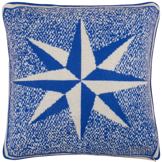Central Star Blue Cushion
