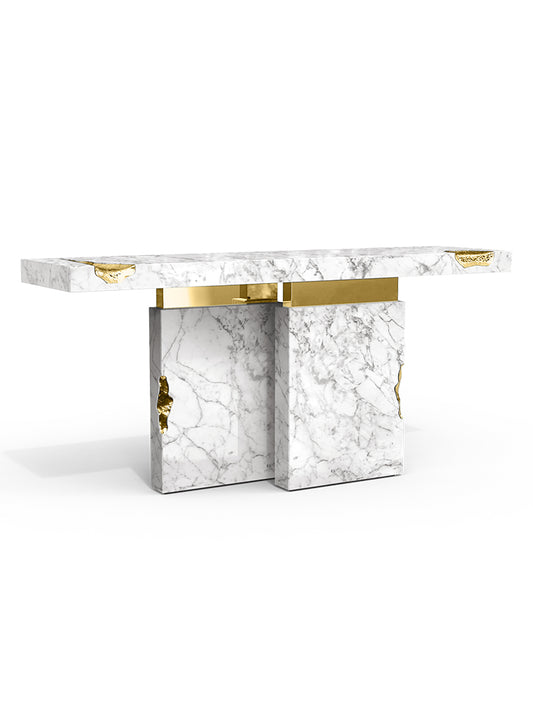 Boca Do Lobo Empire Carrara Console Table