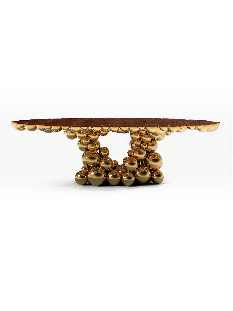 Boca Do Lobo Newton Gold Myrtle Dinning Table