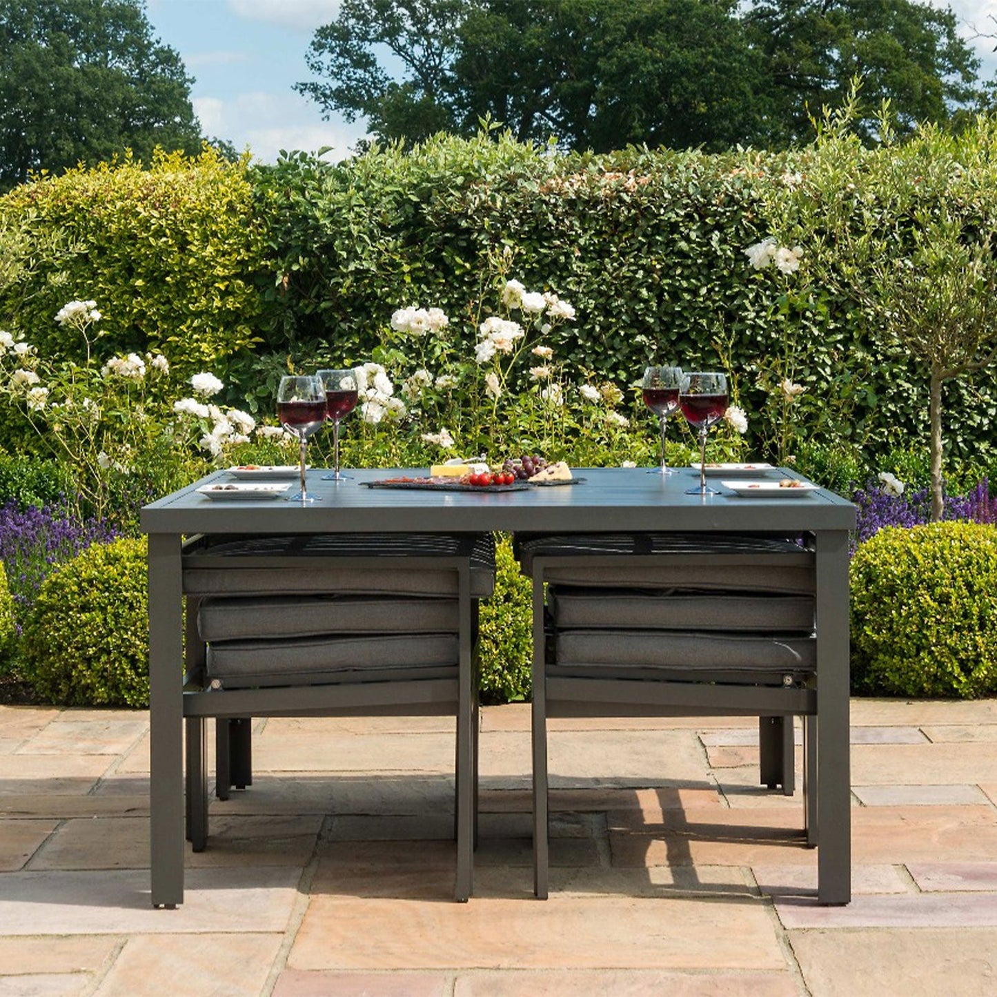 New York Outdoor 9 Piece Cube Dining Set
