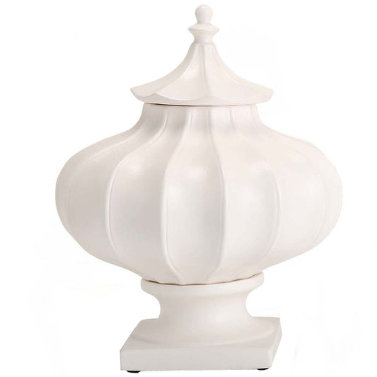Inchscape Ceramic Vase, White