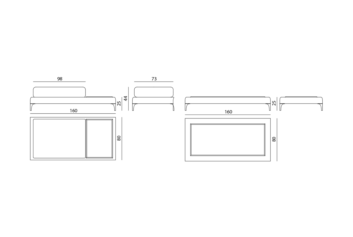 Visionnaire Palm Beach Coffee Table