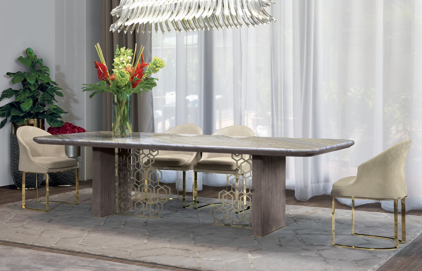 Longhi Excelsior Dinning Table