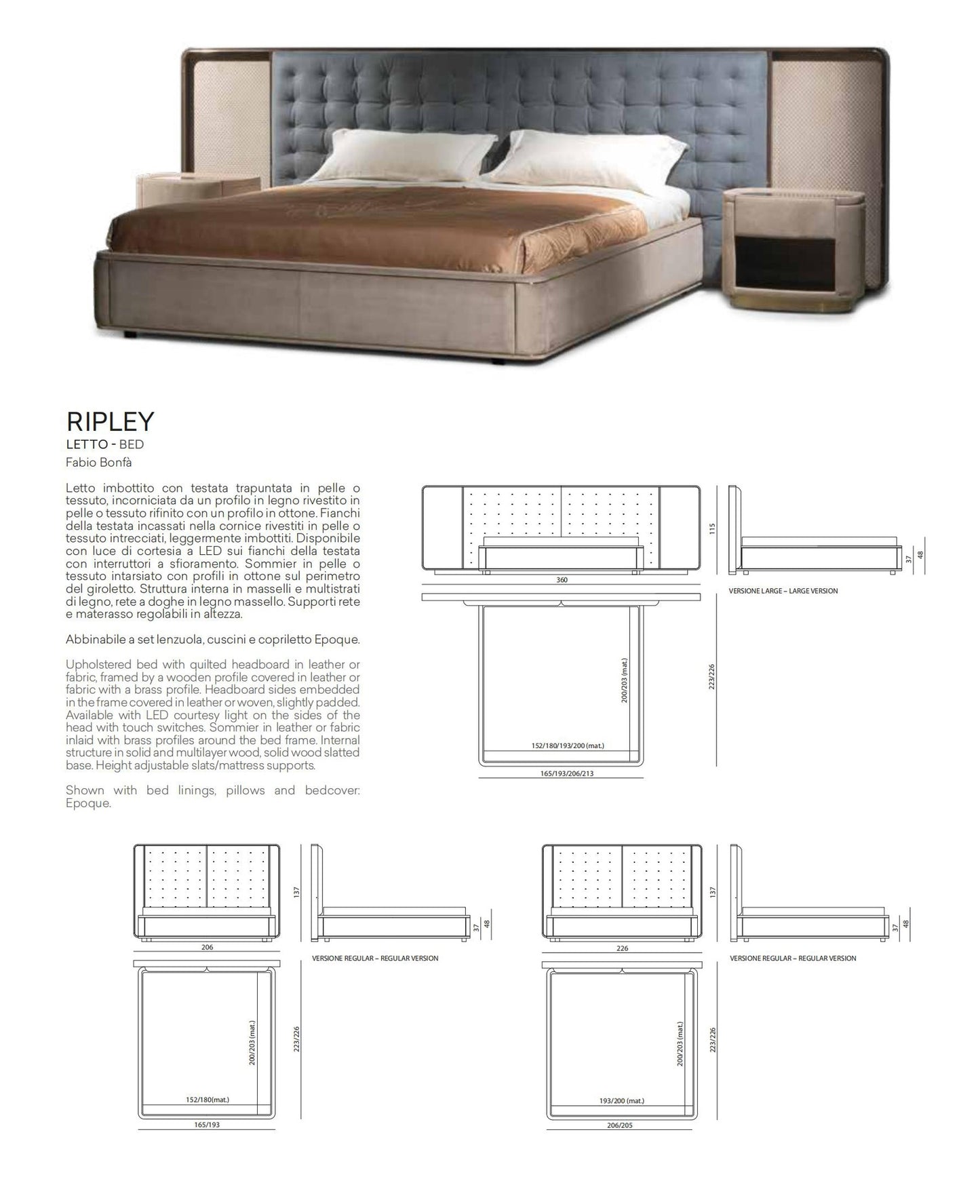 Visionnaire Ripley Bed