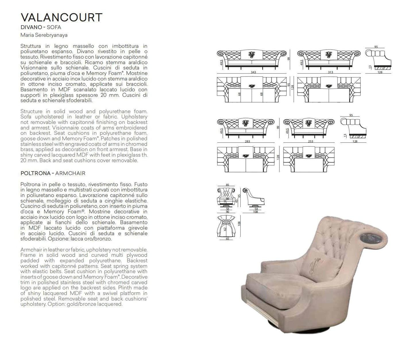 Visionnaire Valancourt Armchairs