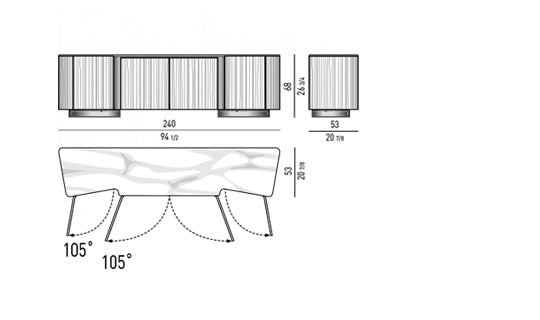 Minotti Lou sideboard