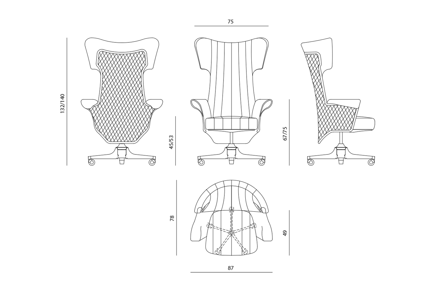 Visionnaire Nanook Office Chair