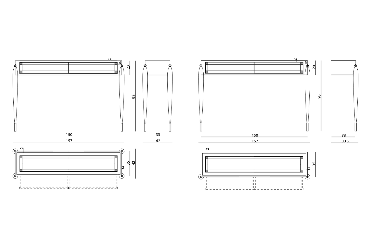 Vissionnaire Archinto Console Table