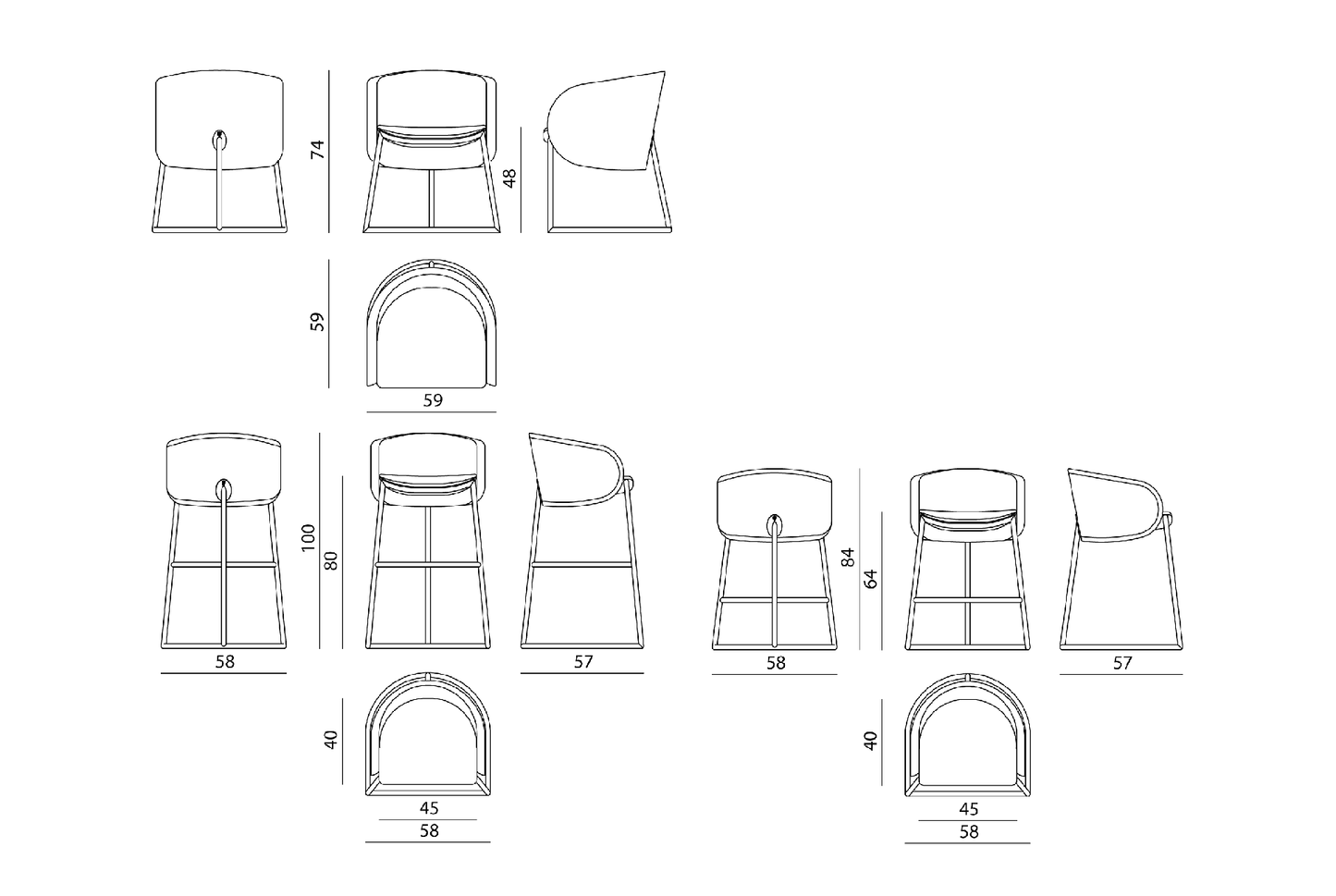 Visionnaire Sunny Bar Chair