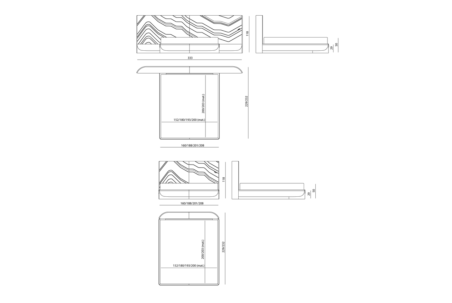 Visionnaire Ca' Foscari Bed