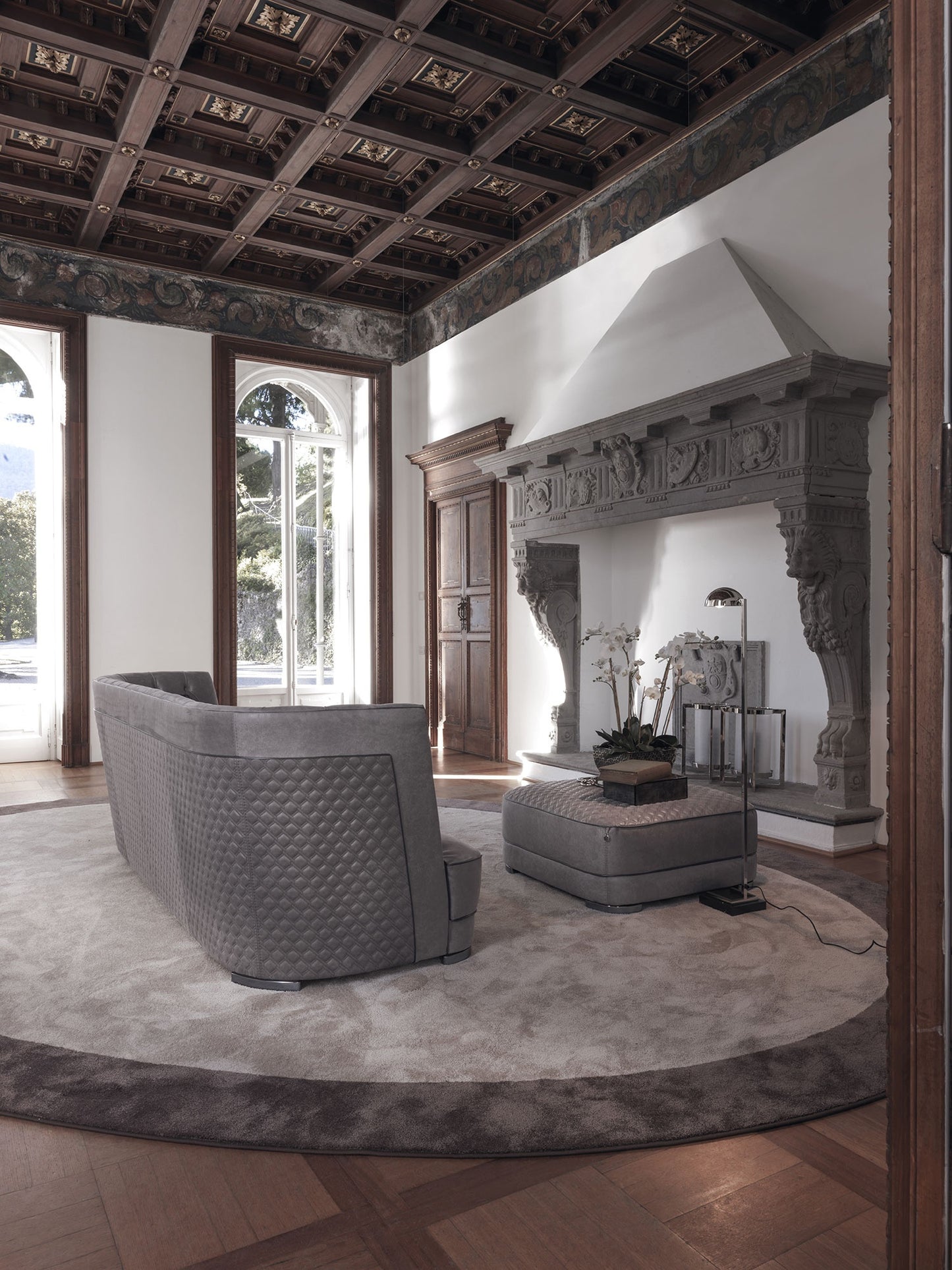 Vittoria Frigerio Greppi High Capitonne Sofa