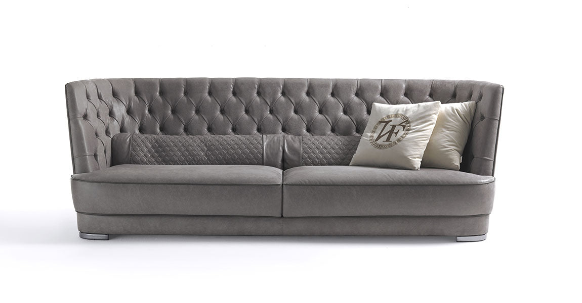 Vittoria Frigerio Greppi High Capitonne Sofa
