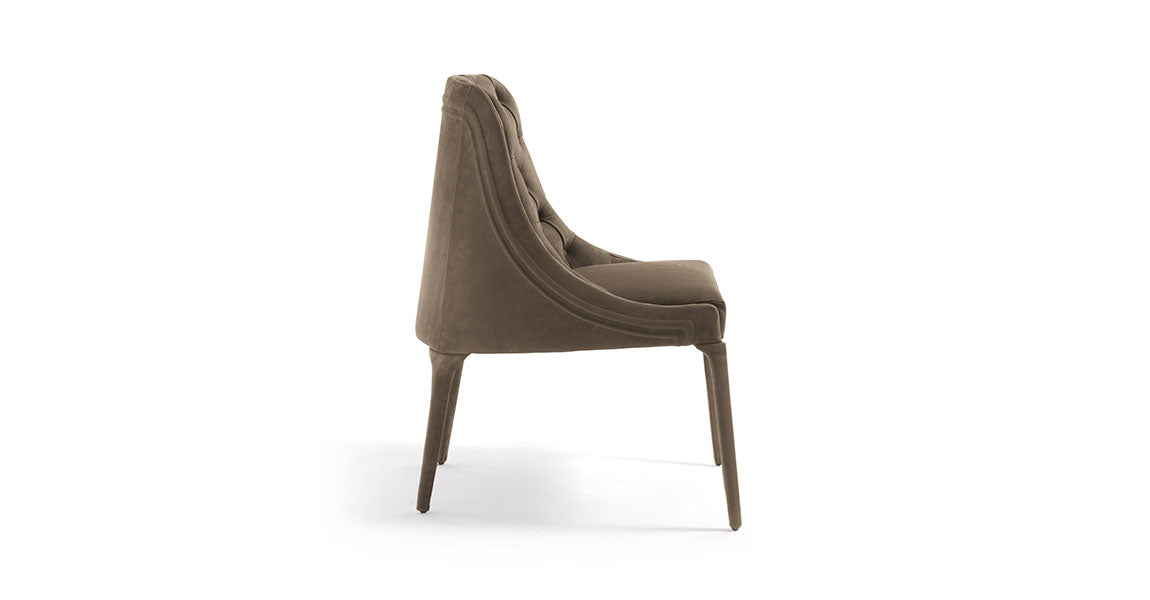 Vittoria Frigerio Poggi Chair High Capitonnè Dinning Chair