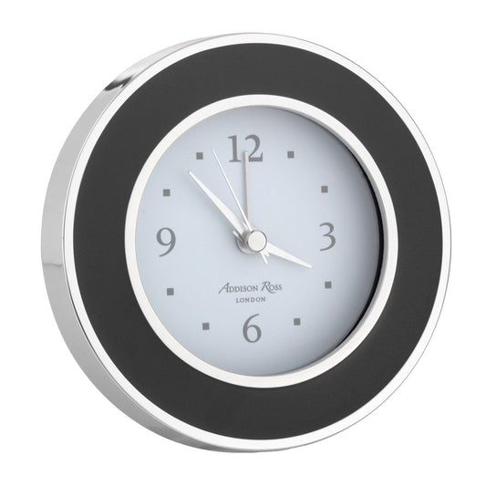 Alarm Clock Black & Silver
