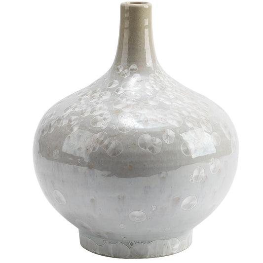 Pearly White Porcelain Teardrop Vase