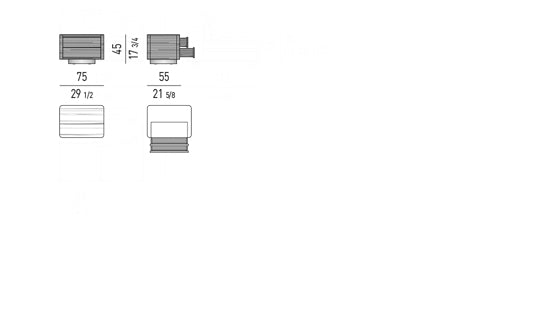 Minotti Milton Bedside Table