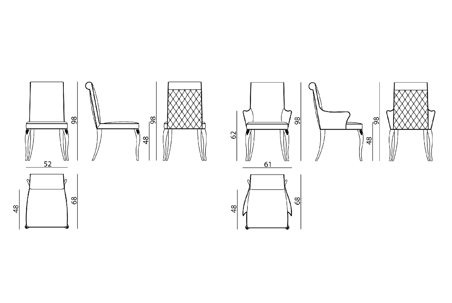 Visionnaire Esmeralda Dining Chair