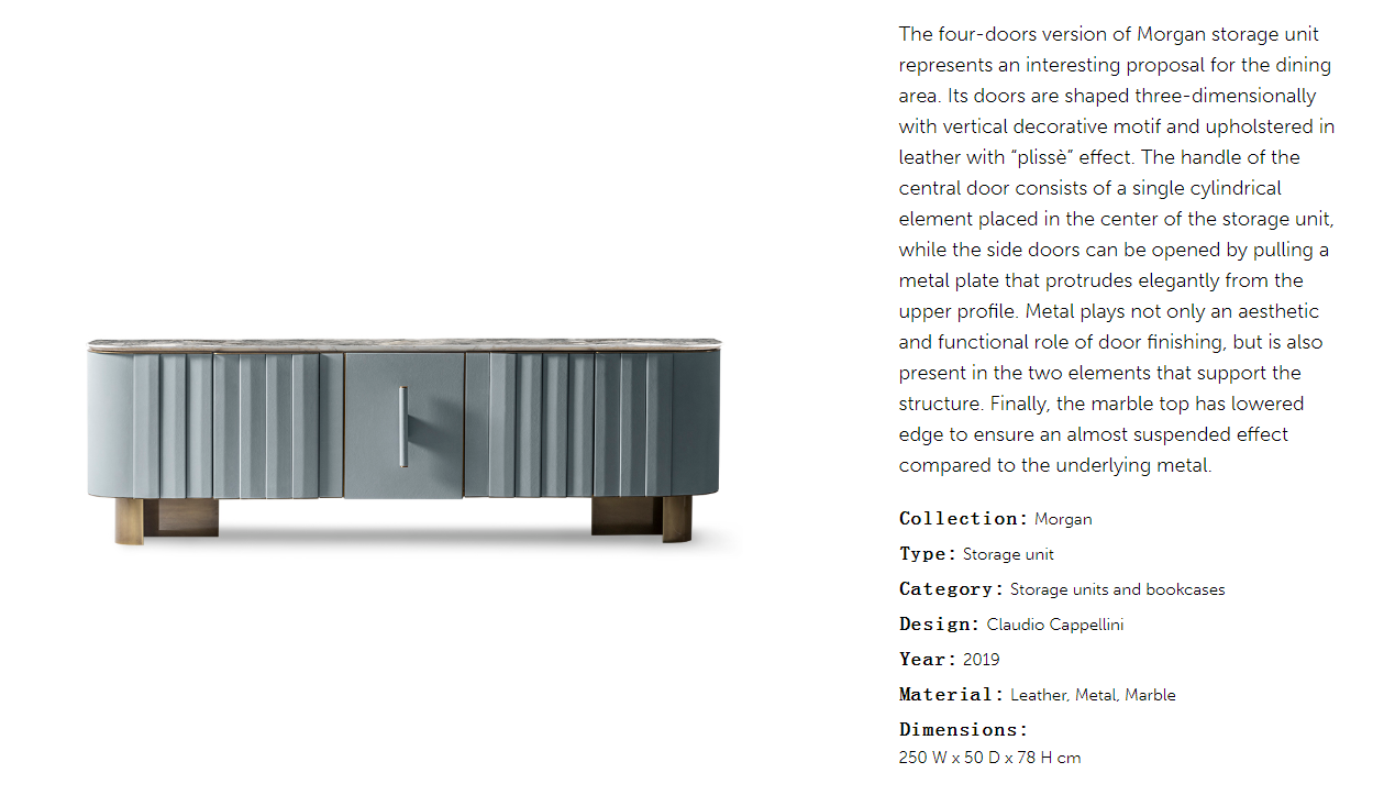Cornelio Cappellini Morgan Sideboard