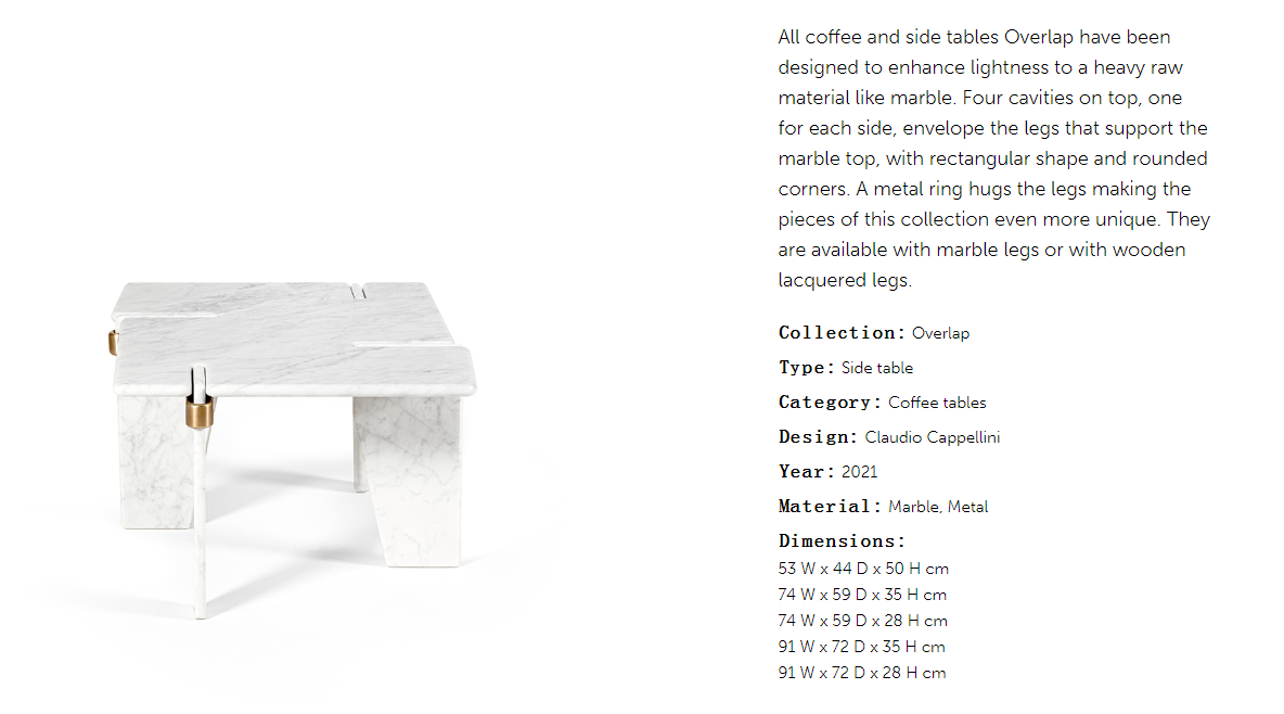 Cornelio Cappellini Overlap Side Table