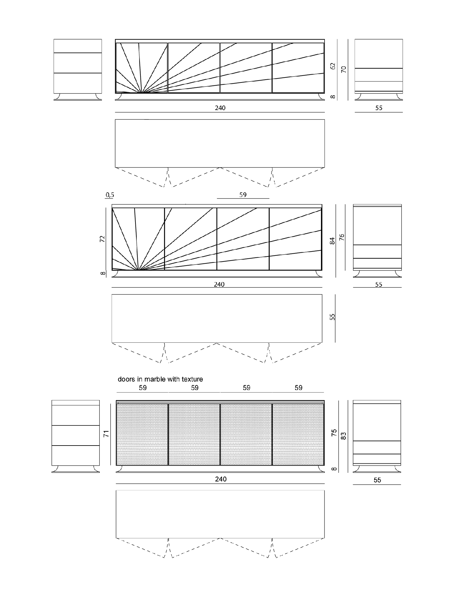 Visionnaire Aurora Sideboard