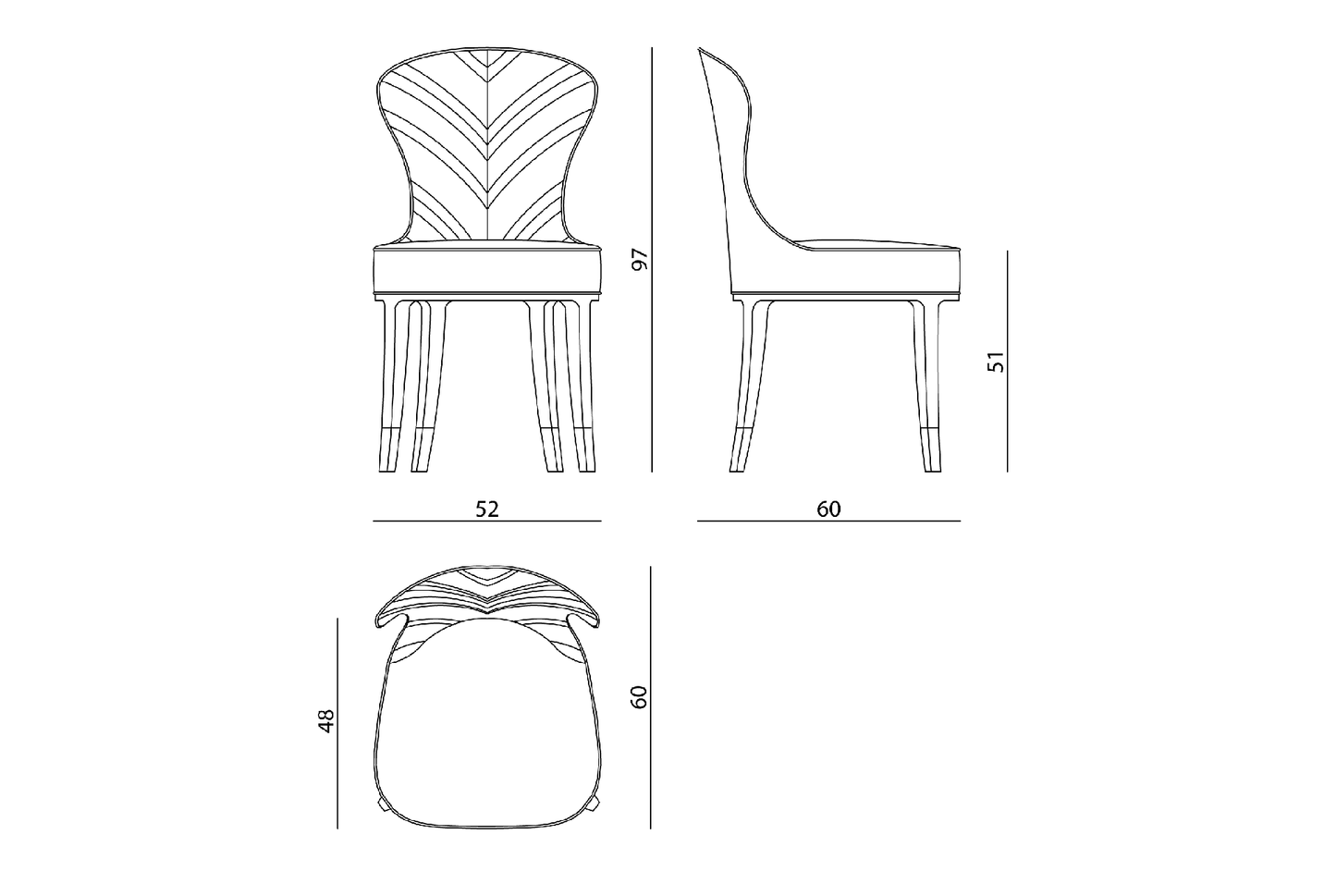 Visionnaire Gypsyrose Dining Chair