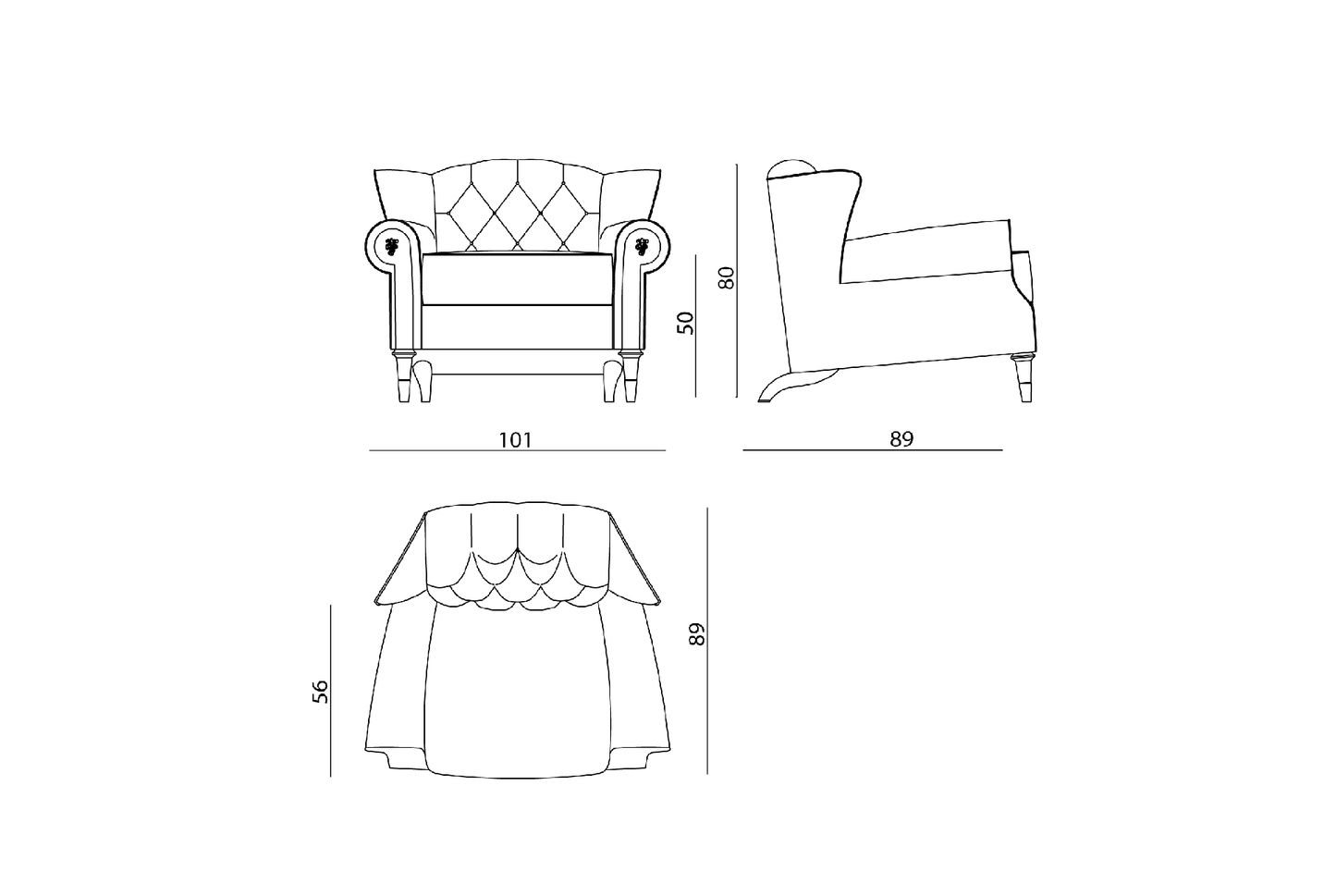 Visionnaire Wallis Armchairs