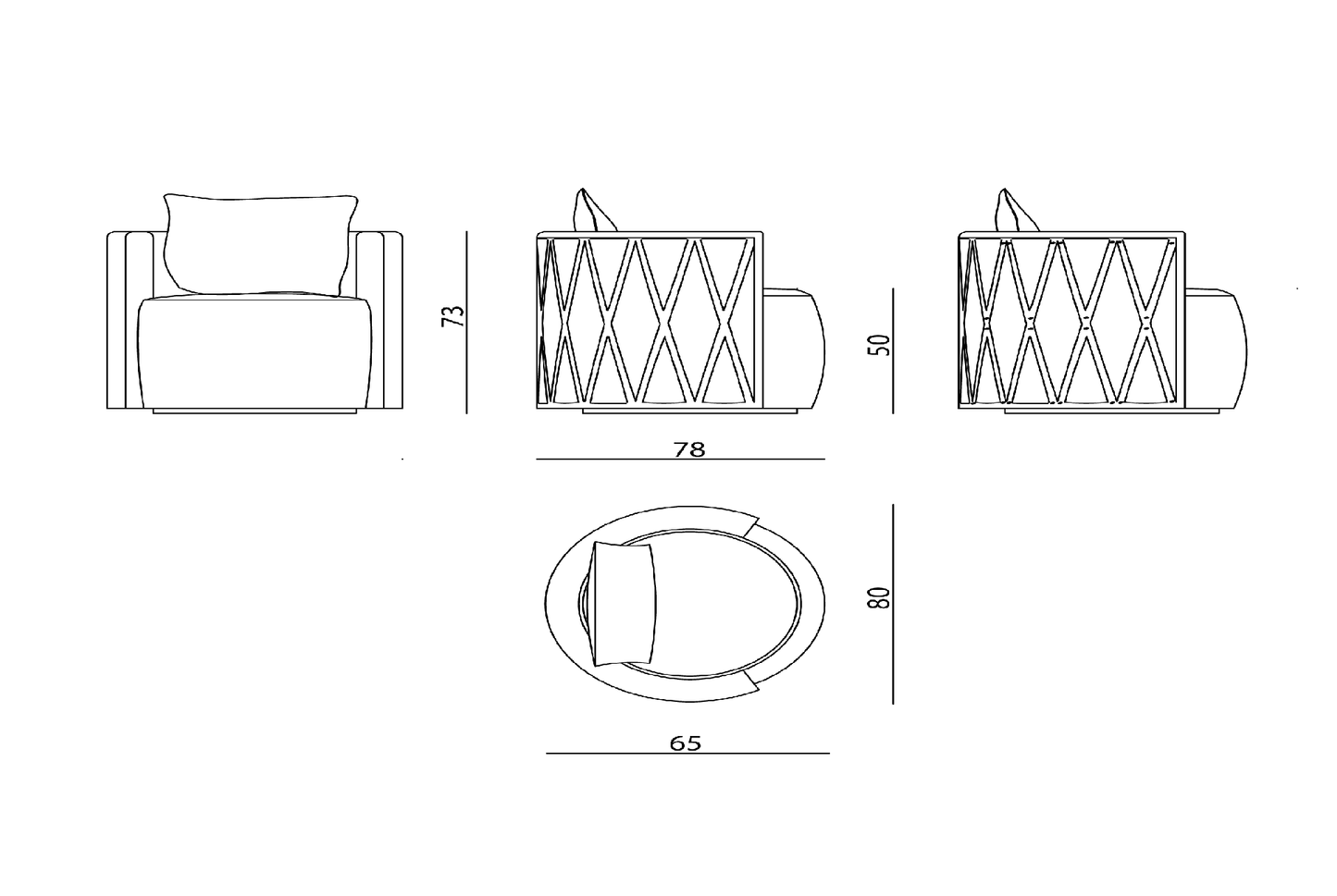 Visionnaire Kingsley Armchairs