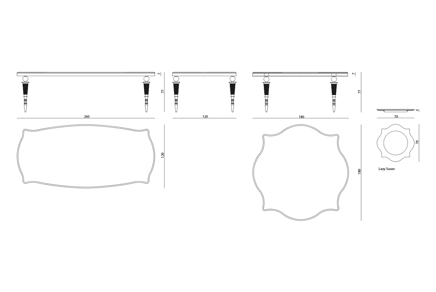 Visionnaire Versailles Dinning Table